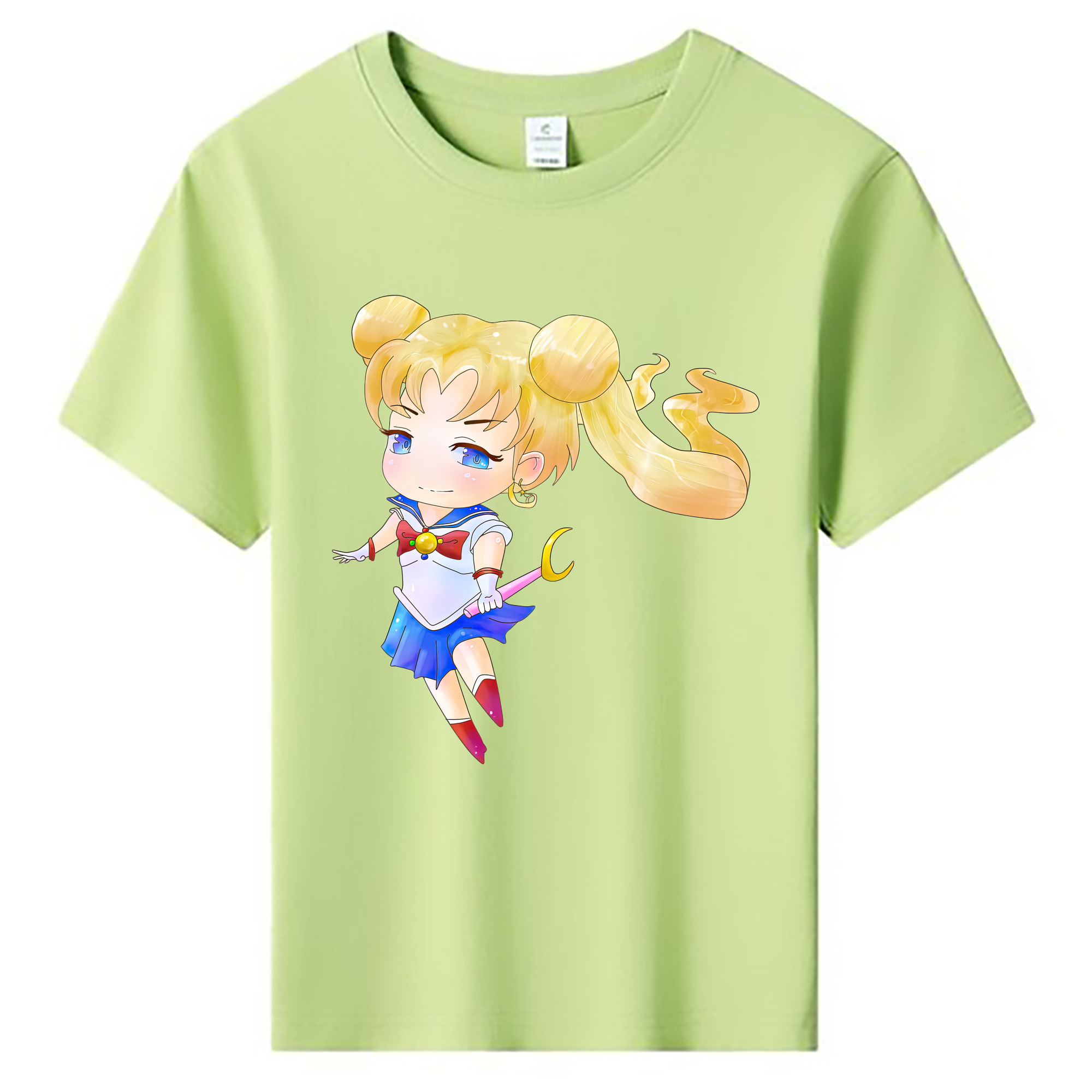 （画像用） 美少女戦士セーラームーン 愛野 美奈子 あいの みなこ Sailor Moon Aino Minako 綿100％キッズTシャツ（フロントプリント）
